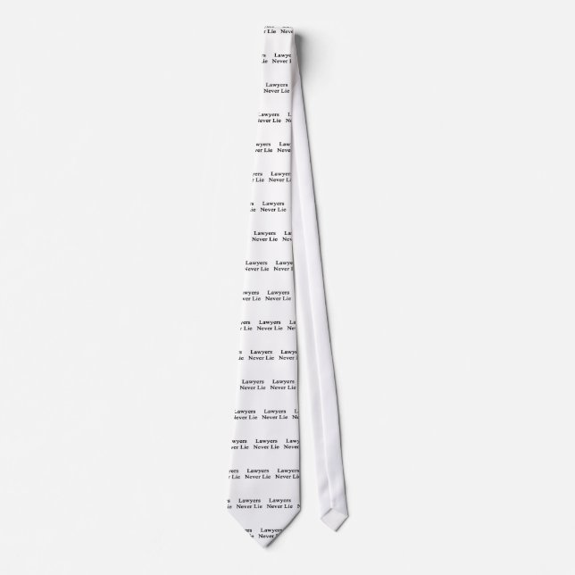 Lawyers Never Lie Neck Tie (Front)