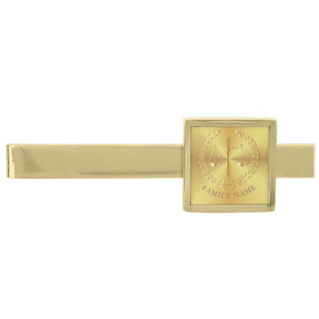 Lawyer's Personalized Gift  Tie Bar (Front)