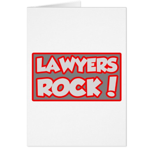 Lawyers Rock! Cards (Front)