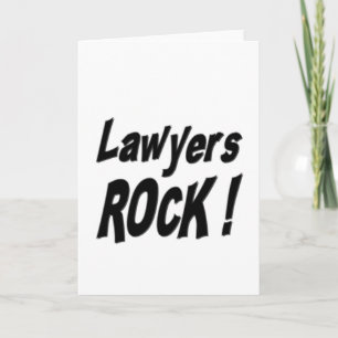 Lawyers Rock! Greeting Card