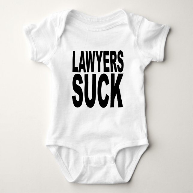Lawyers Suck Baby Bodysuit (Front)