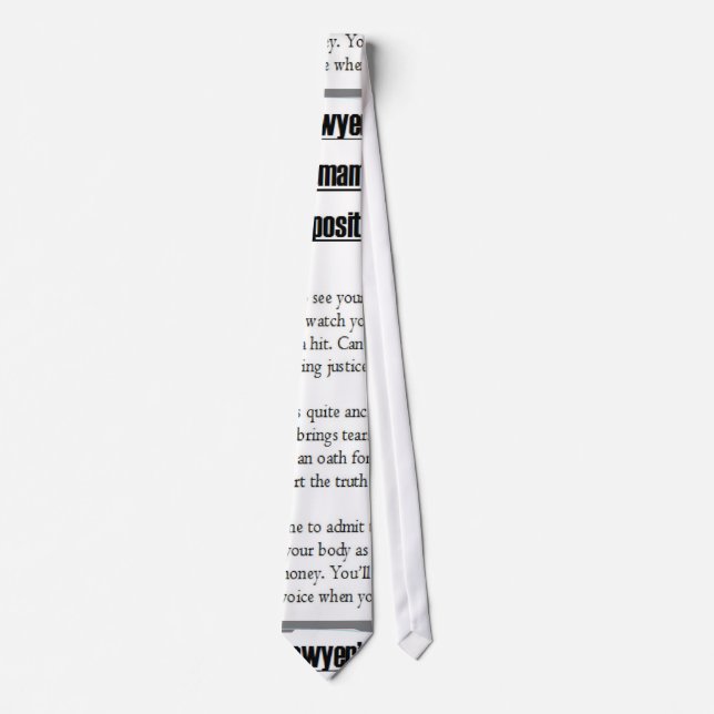 Lawyer's Text Tie (Front)