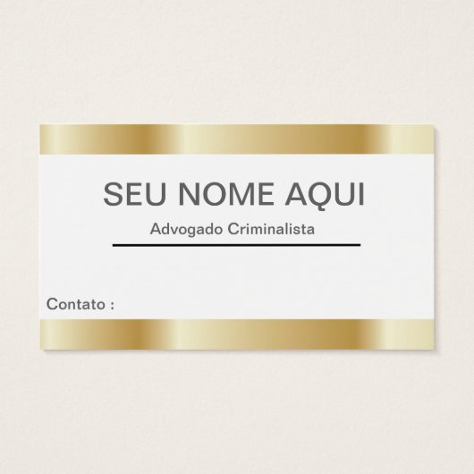 LAWYER'S visitor card (Back)