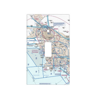 LAX Flyway Chart Light Switch Cover