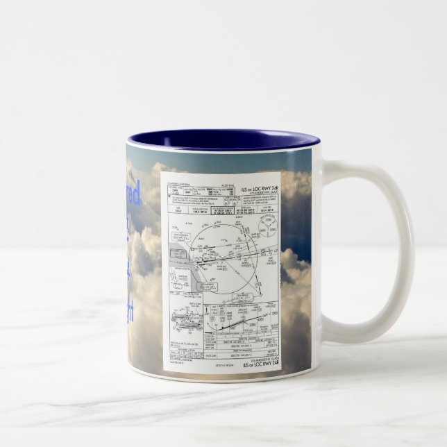 LAX ILS 24R, ILS depiction, ... Two-Tone Coffee Mug (Right)