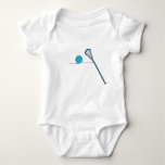 Lax Lacrosse Stick And Ball Baby Bodysuit at Zazzle