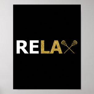 Lax Lacrosse Stick Player Coach Goalie Team Helmet Poster