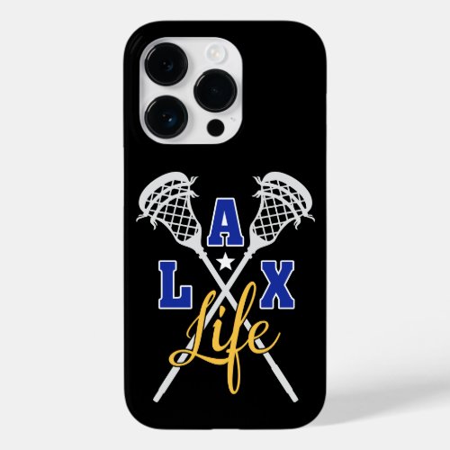LAX Life  Custom Colors  Lacrosse Case_Mate iPhone 14 Pro Case