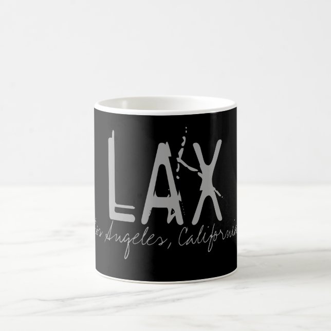 LAX Los Angeles Airport Typography Coffee Mug (Center)