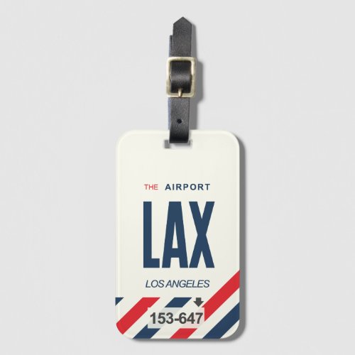 LAX Los Angeles Luggage Tag