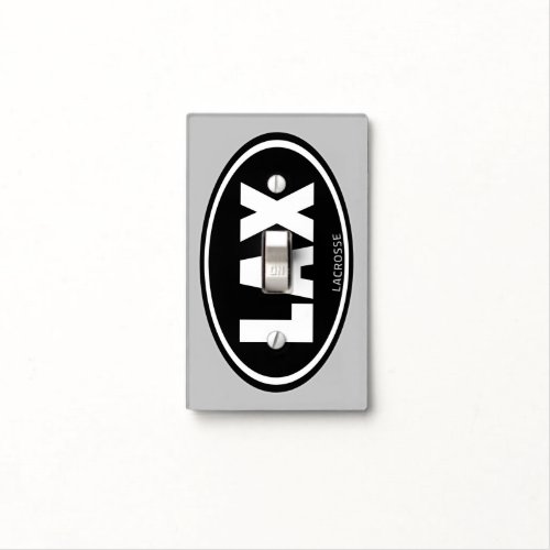 LAX Oval Lacrosse Light Switch Cover
