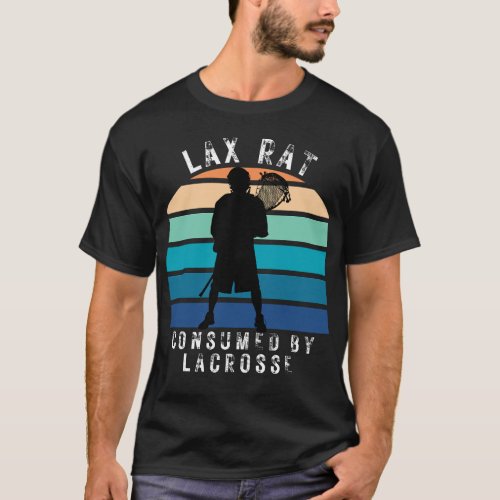 Lax Rat Consumed by Lacrosse  T_Shirt