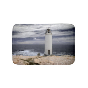 Laxe Lighthouse Galicia, Spain Bath Mat