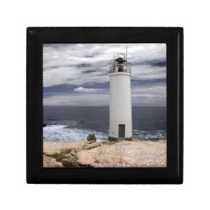 Laxe Lighthouse   Galicia, Spain Jewelry Box