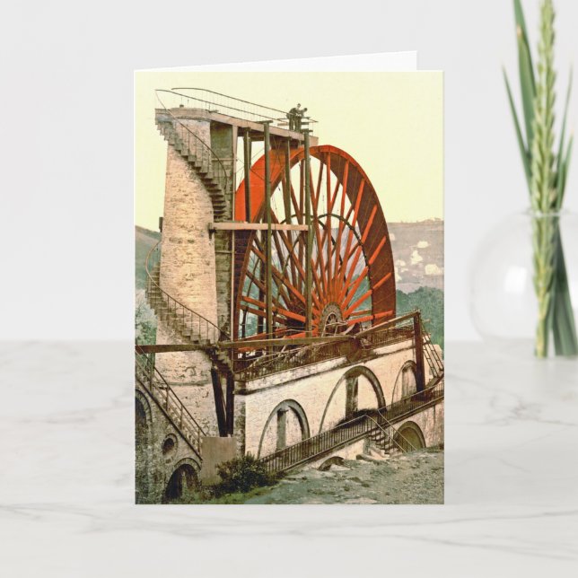 Laxey Wheel 1890 Card (Front)