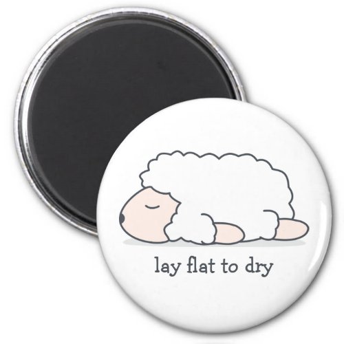 Lay Flat to Dry Sheep Magnet
