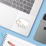 Lay Flat to Dry Sheep Sticker