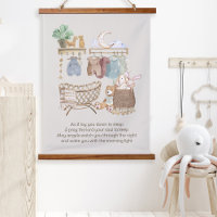 Lay You Down to Sleep Prayer Boho Baby Nursery