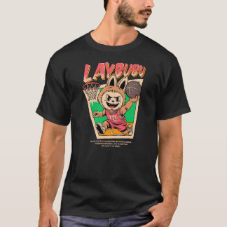 Laybubu - Labubu character playing basketball T-Shirt