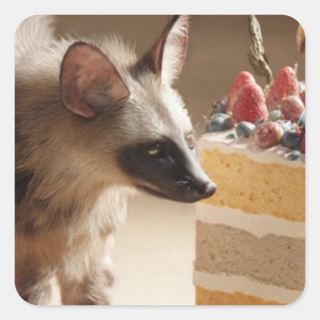 Layer Cake & Hyena Sticker (Front)