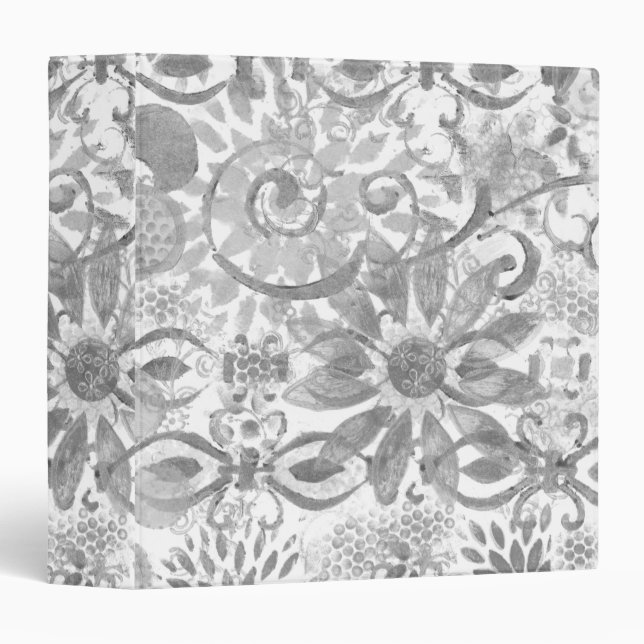 Layer Upon Layer Abstract 3 Ring Binder (Front/Spine)