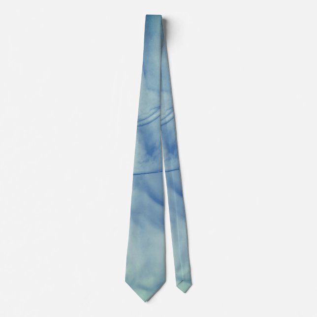 Layered Aqua Neck Tie (Front)