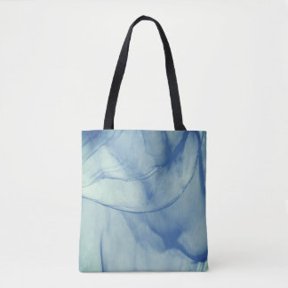 Layered Aqua Tote Bag