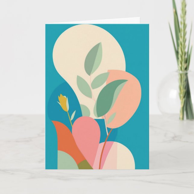 Layered Bloom Serenity Card (Front)