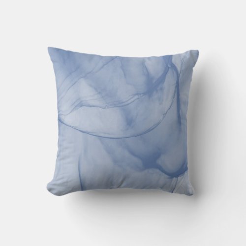 Layered Blue Outdoor Pillow