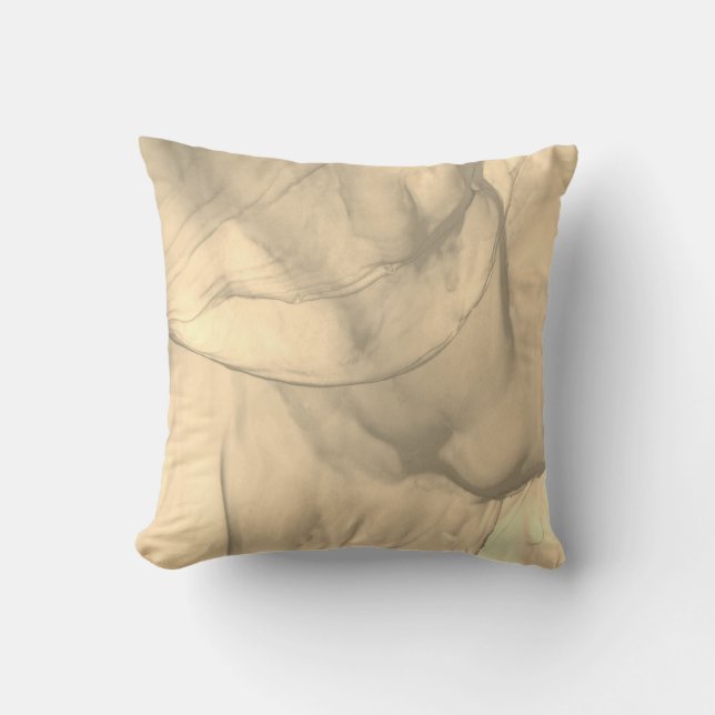 Layered Brown / Golden Tote Bag Outdoor Pillow (Front)