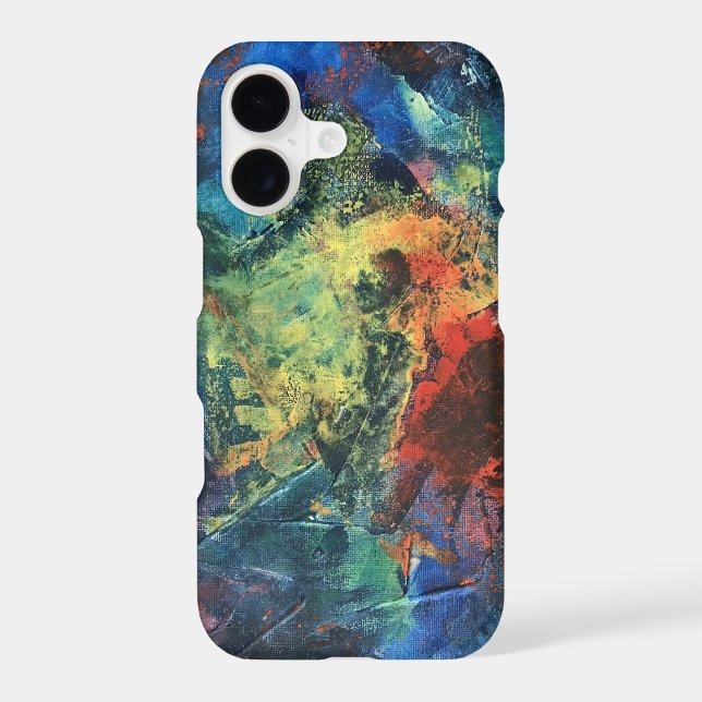 Layered Brushstrokes-Hand Painted Abstract Art Case-Mate iPhone Case (Back)