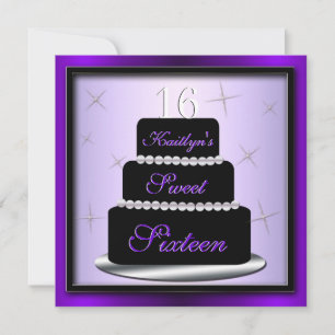 Layered Cake Birthday Party Invite