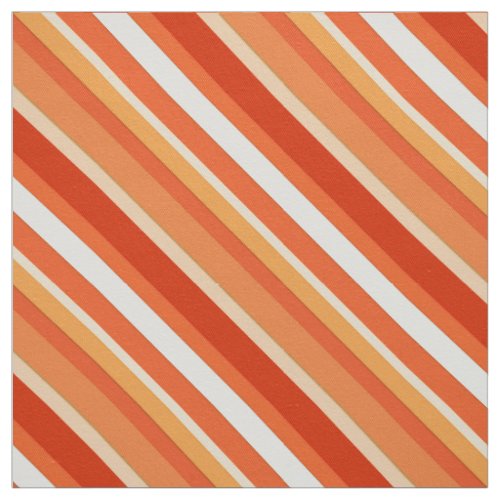 Layered candy stripes _ orange and white fabric
