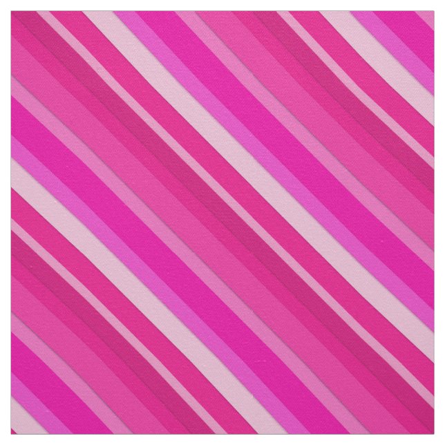 Layered candy stripes - pink and fuchsia fabric (Swatch)