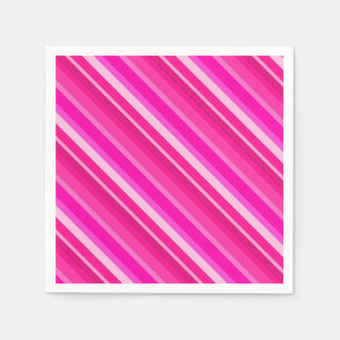 Layered candy stripes - pink and fuchsia napkins