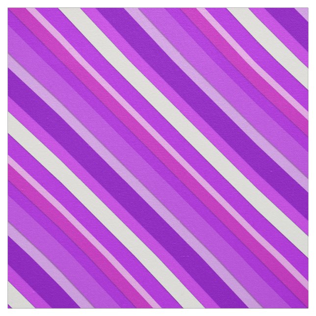 Layered candy stripes - purple and orchid fabric (Swatch)