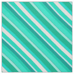 Layered candy stripes - turquoise and white fabric