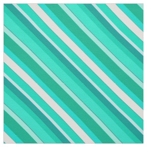 Layered candy stripes - turquoise and white fabric