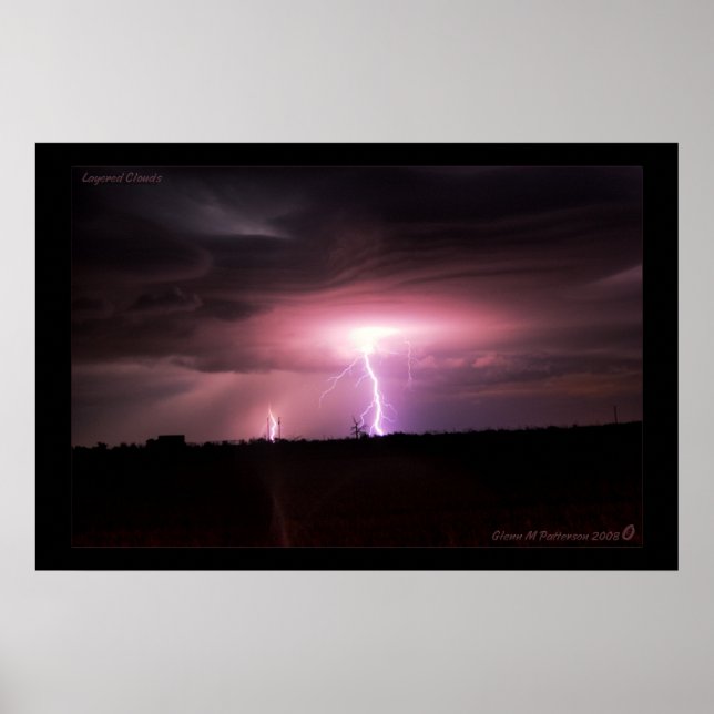 Layered Clouds Poster (Front)