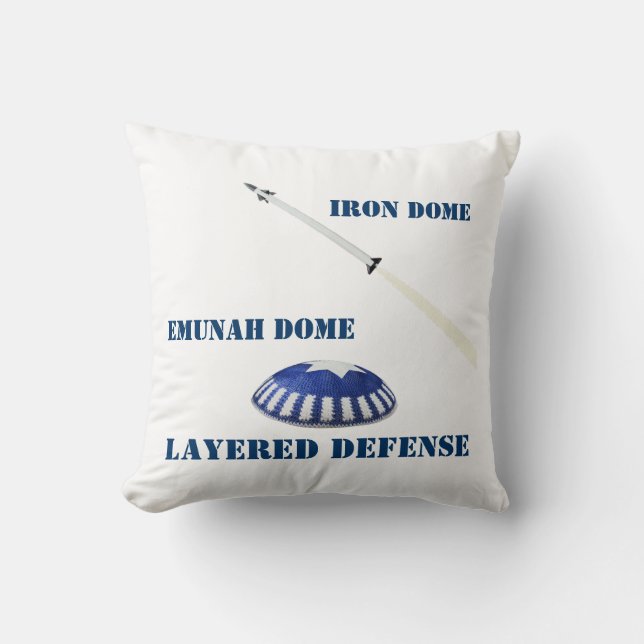 Layered Defense Throw Pillow (Front)