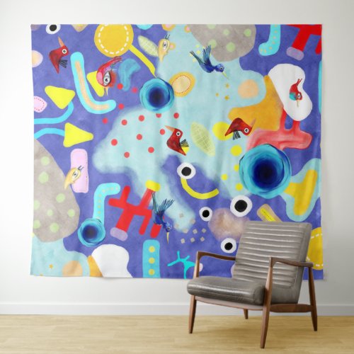 Layered ! Do yourself! move the birds! Tapestry