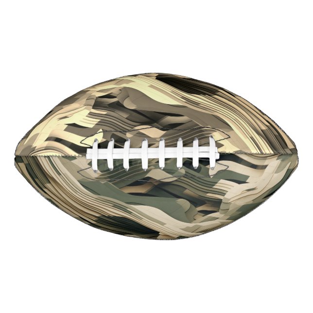 Layered forms in camouflage colors football (Front)
