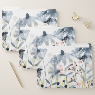 Layered Gardens - Watercolor Flowers File Folder