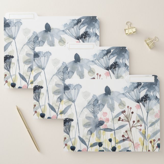 Layered Gardens - Watercolor Flowers File Folder (Set)