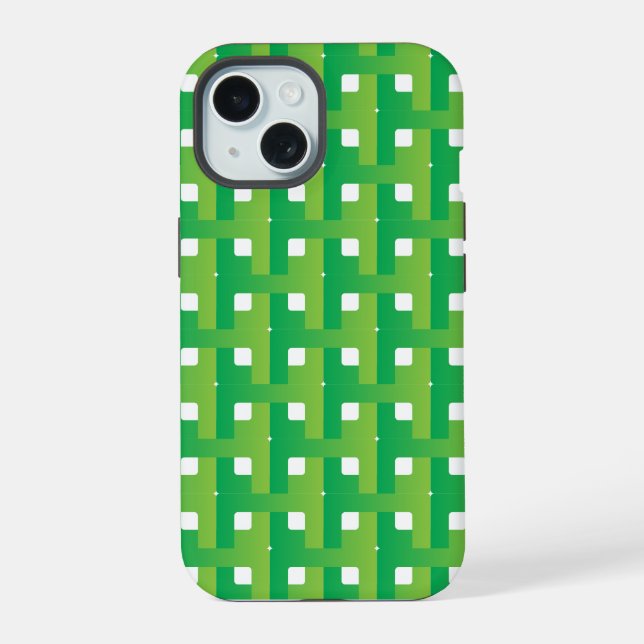 Layered Gradient Green Color  Iphone Case (Back)