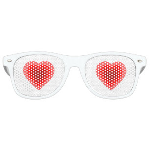 Layered Heart Design Retro Sunglasses