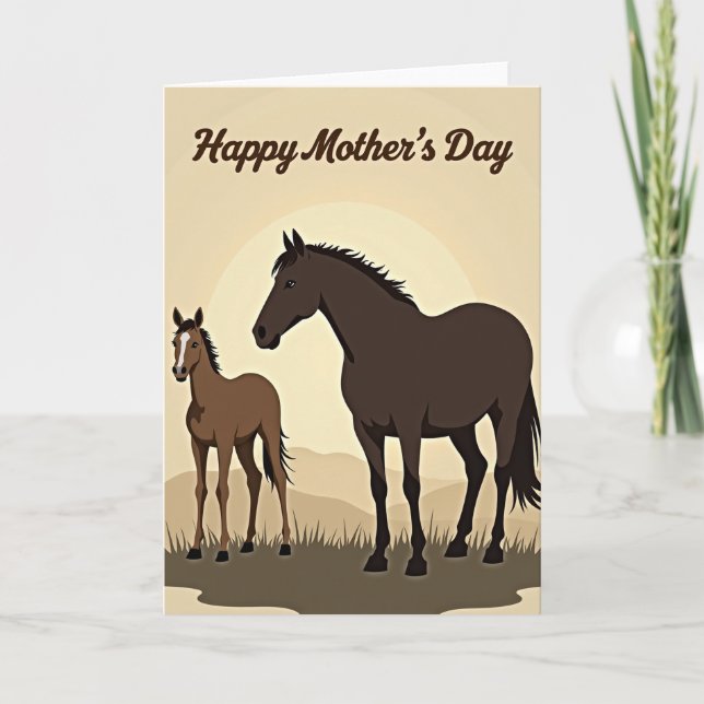 Layered Hills Mothers Day Card (Front)