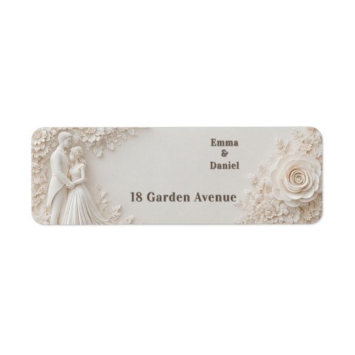 懶 Layered Ivory Floral Wedding Frame Theme 懶 Label
