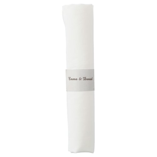 懶 Layered Ivory Floral Wedding Frame Theme 懶 Napkin Bands