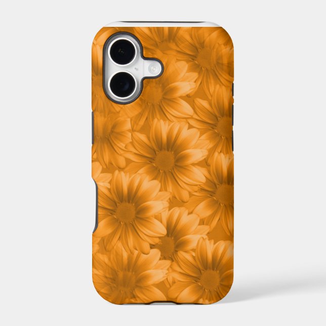 Layered Orange Gerbera Daisies Iphone Case (Back)